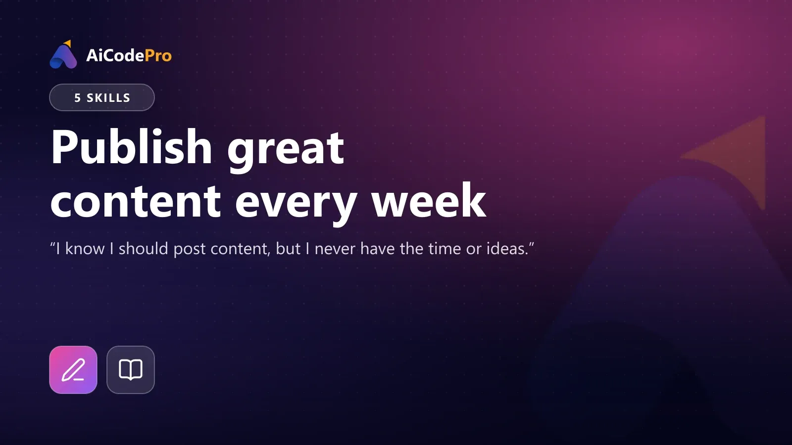 Publish great content every week