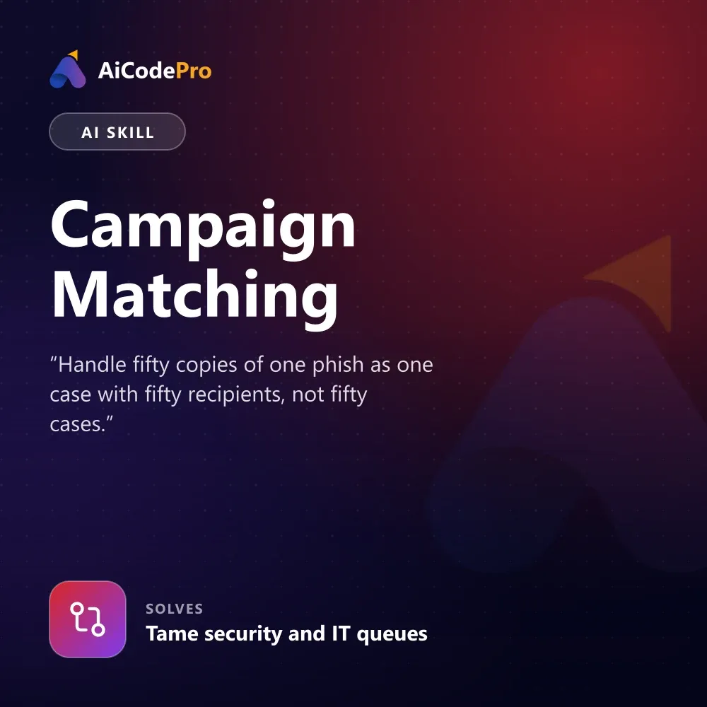 Campaign Matching Skill