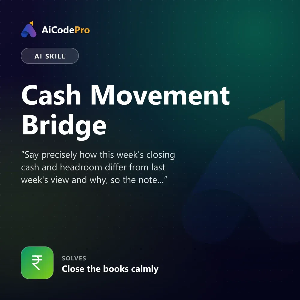 Cash Movement Bridge Skill