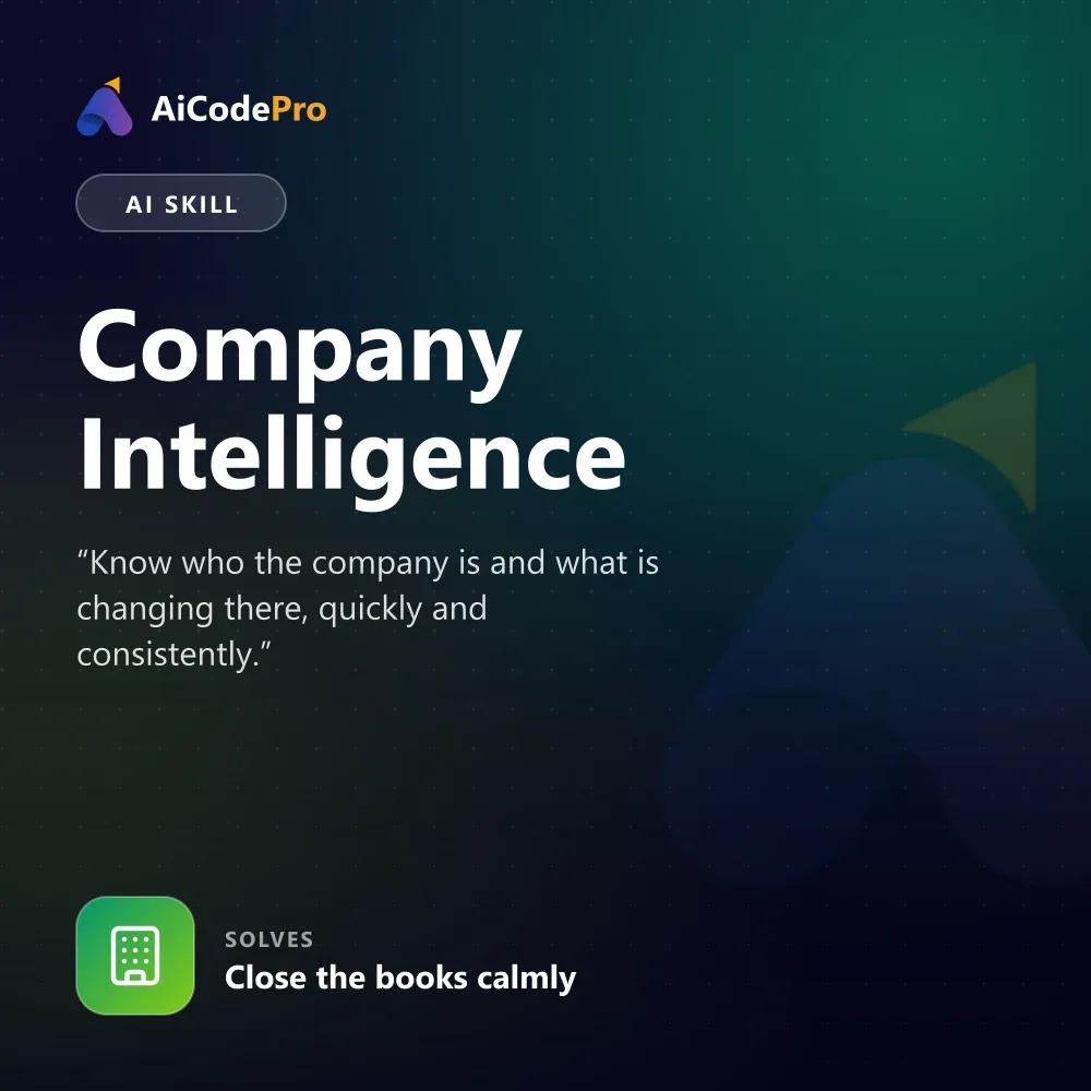 Company Intelligence Skill