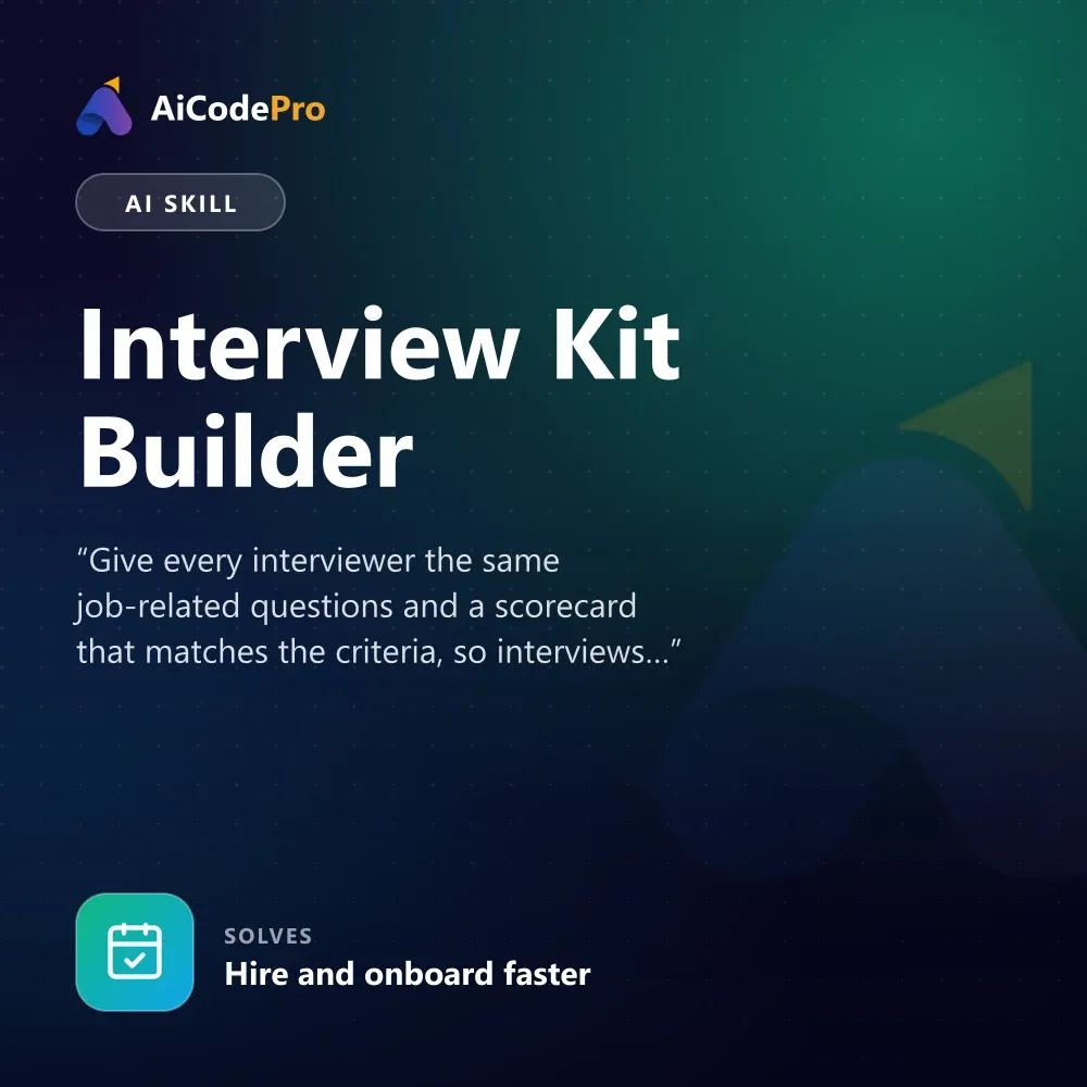 Interview Kit Builder Skill