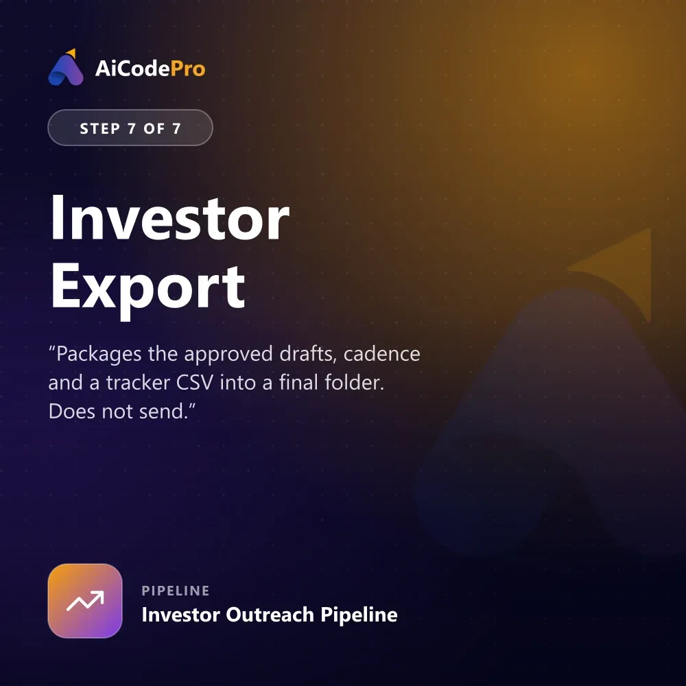 Investor Export Skill