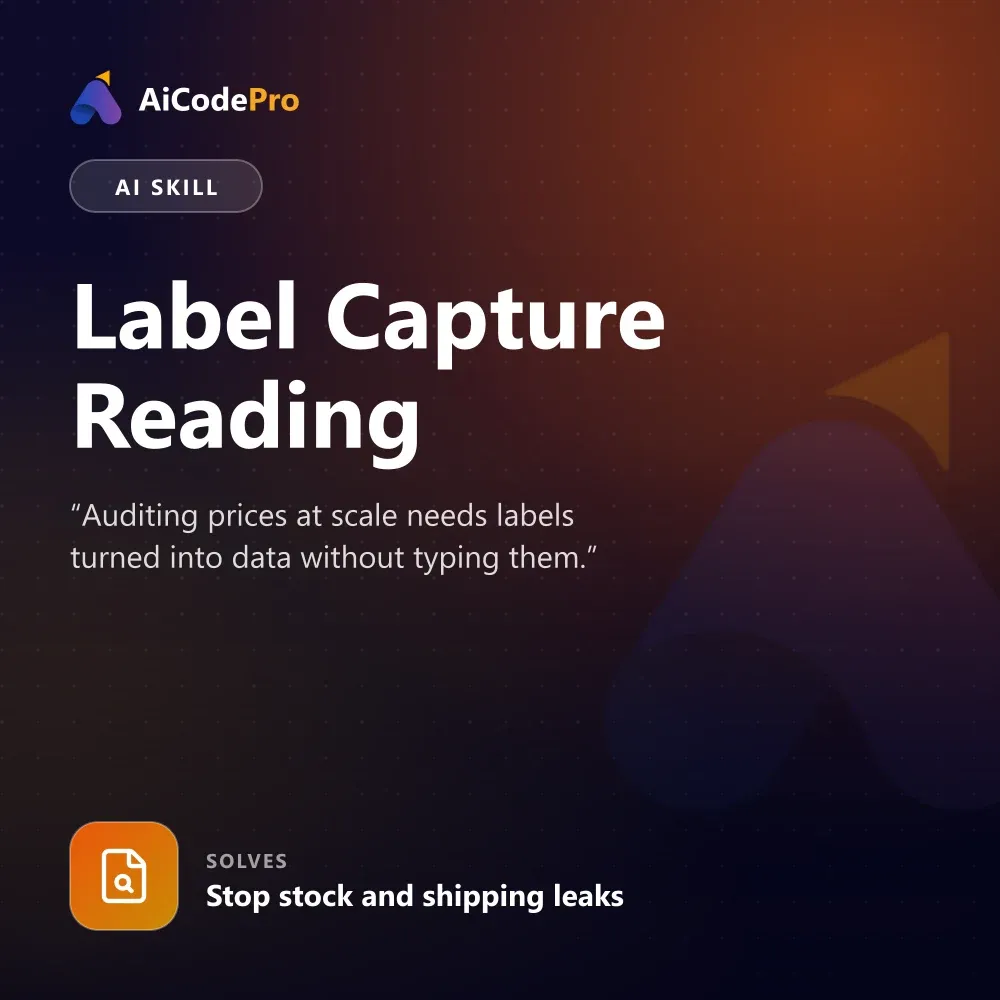 Label Capture Reading Skill