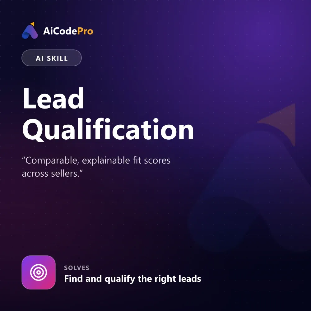 Lead Qualification Skill