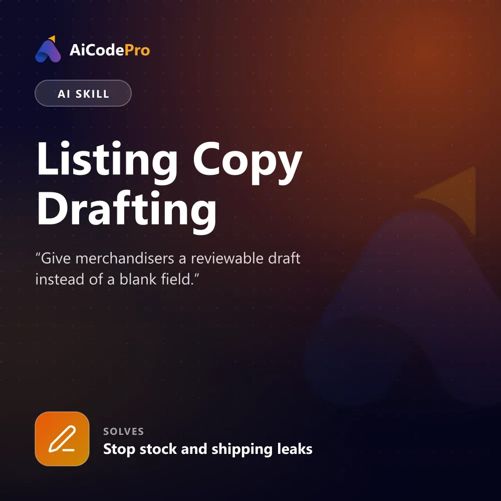 Listing Copy Drafting Skill