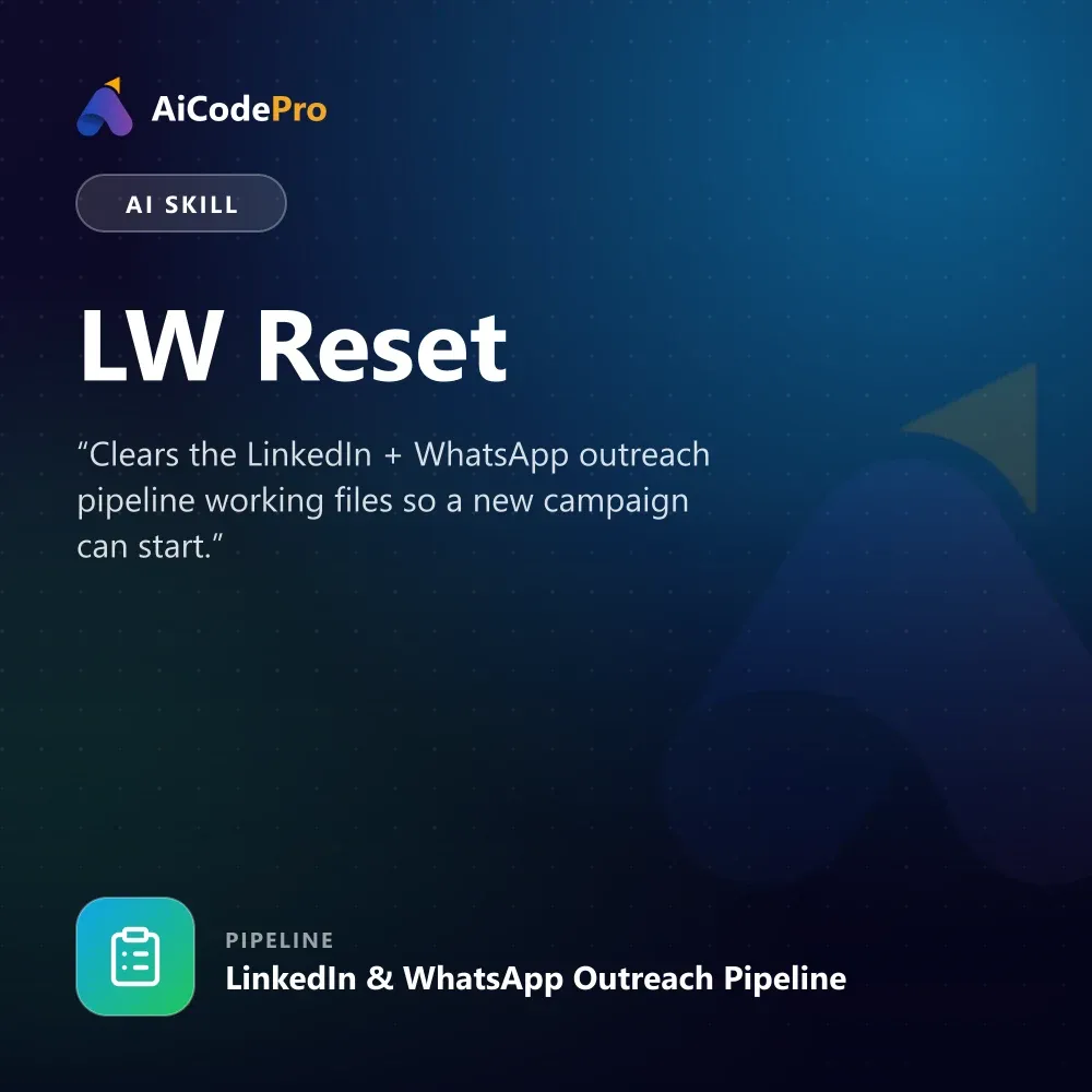 LW Reset Skill