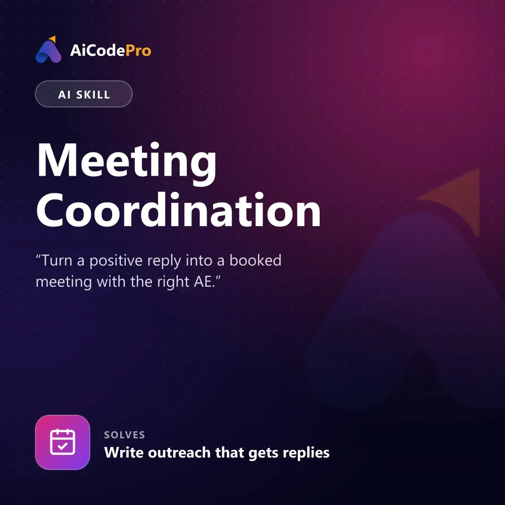 Meeting Coordination Skill