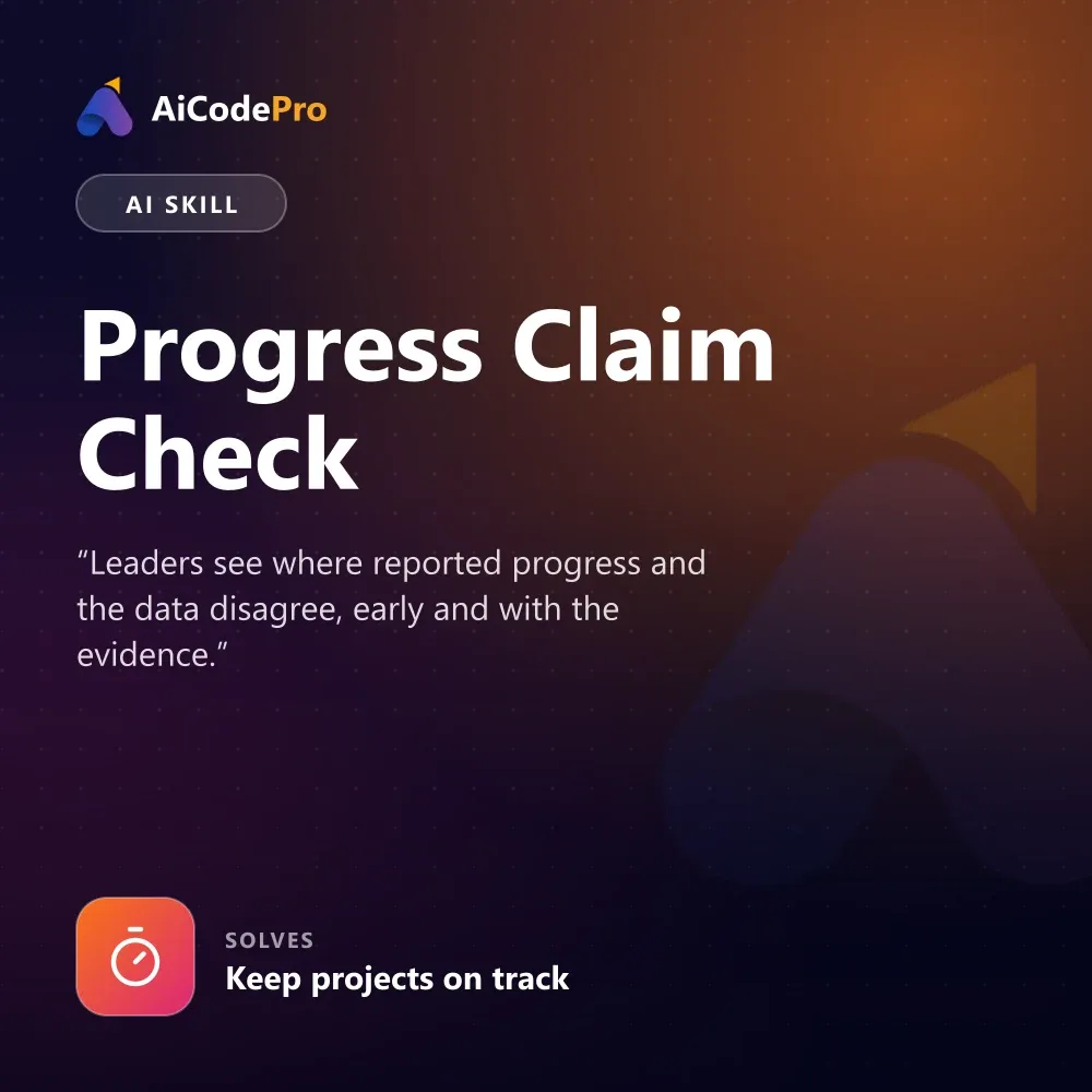 Progress Claim Check Skill