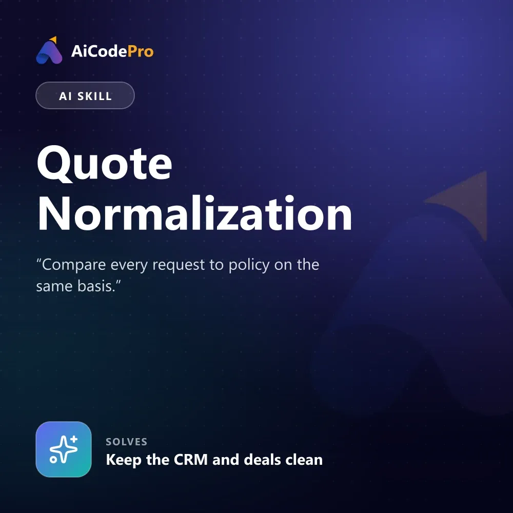 Quote Normalization Skill