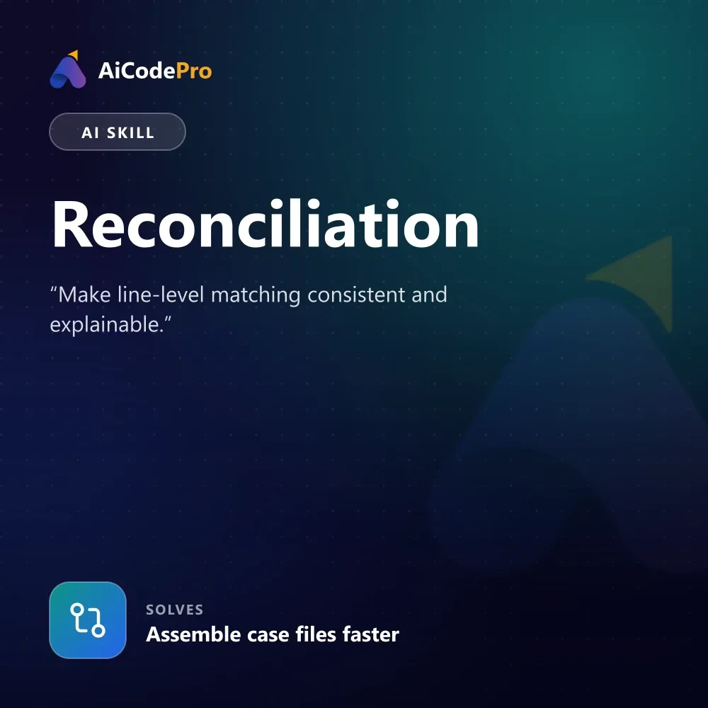 Reconciliation Skill