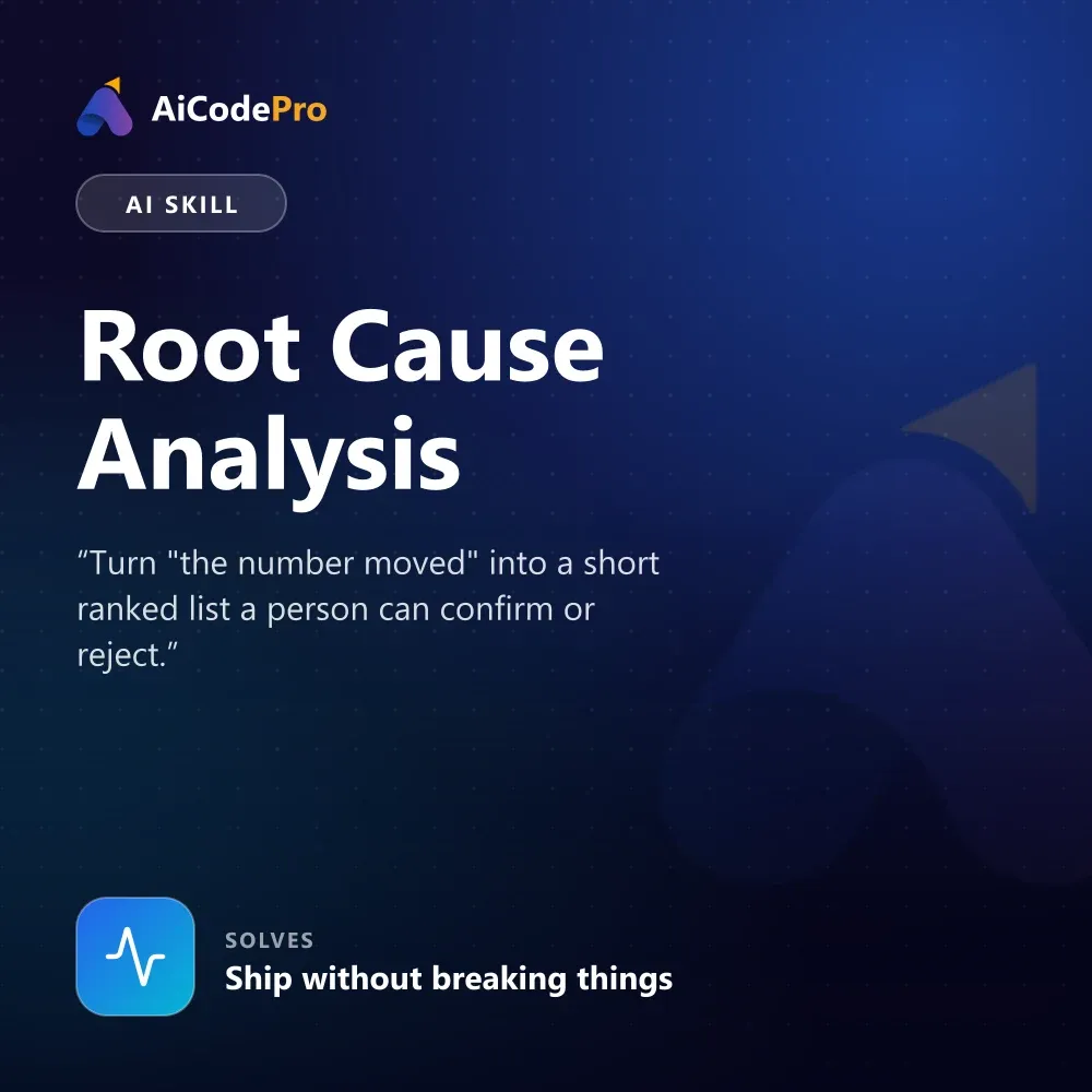 Root Cause Analysis Skill
