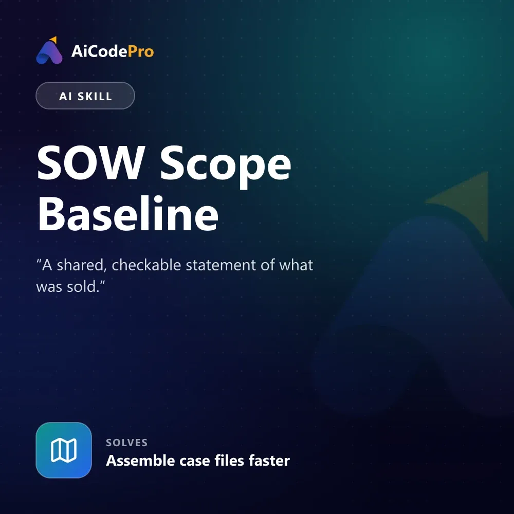 SOW Scope Baseline Skill