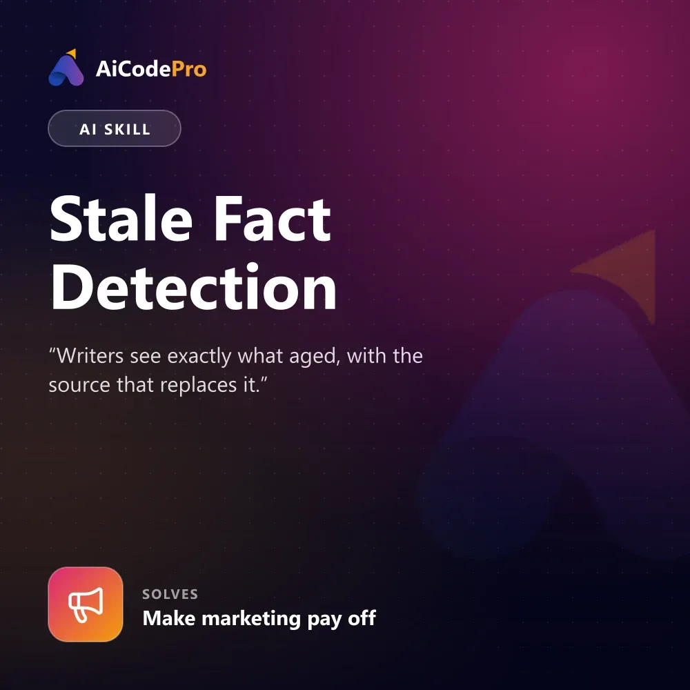 Stale Fact Detection Skill