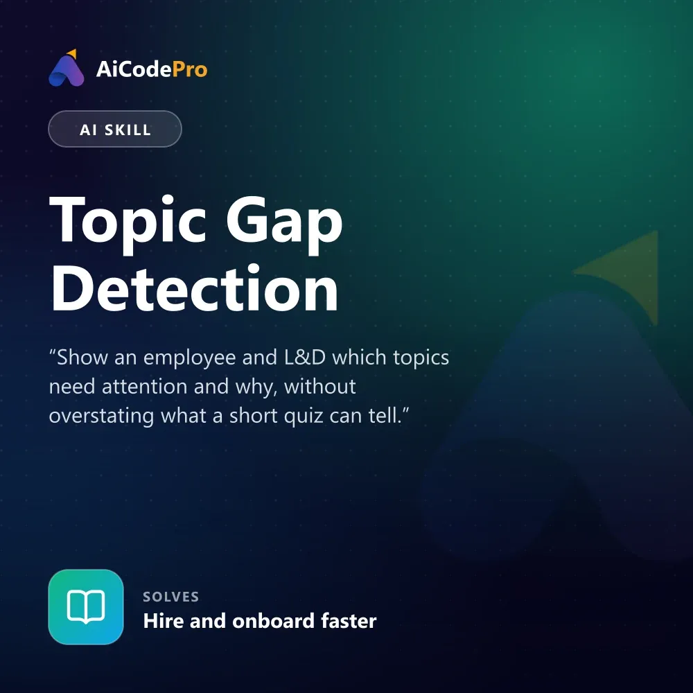 Topic Gap Detection Skill