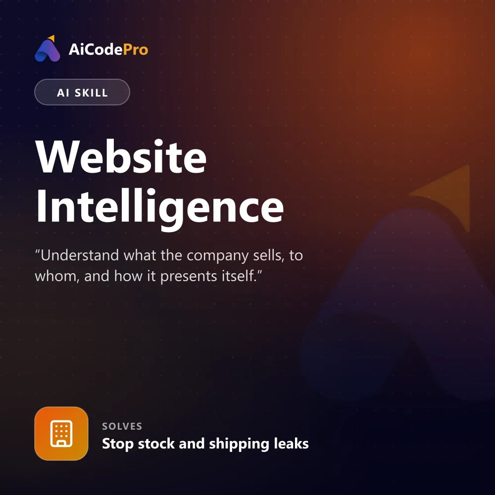 Website Intelligence Skill