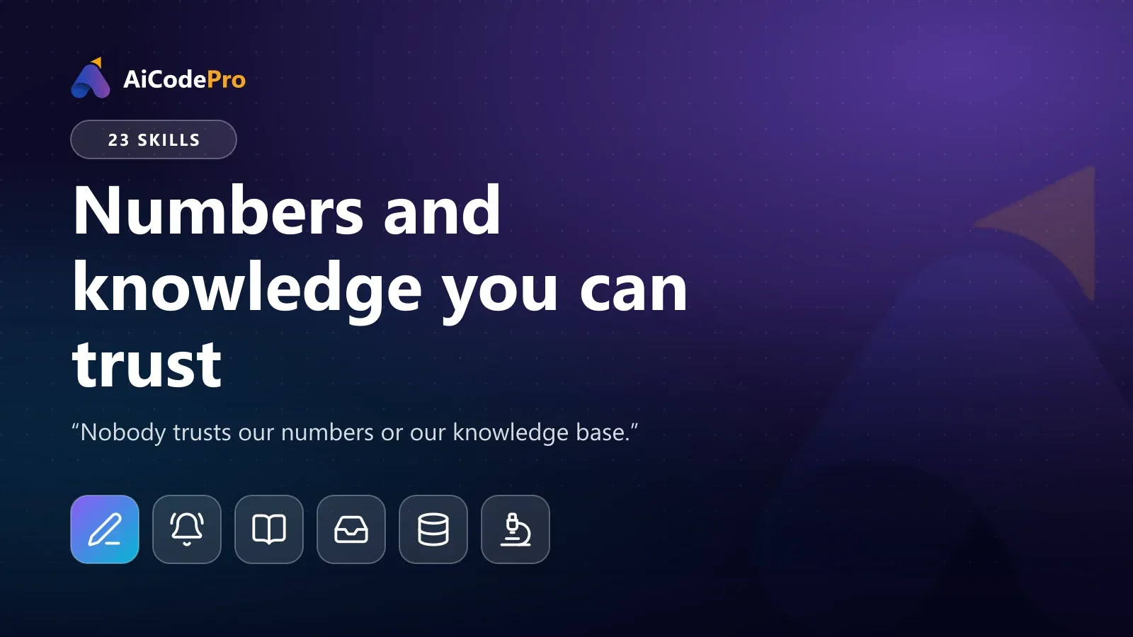 Numbers and knowledge you can trust