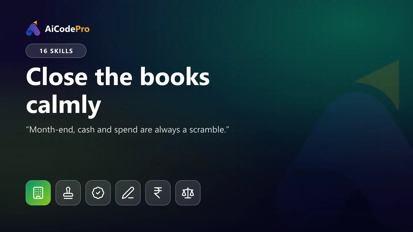 Close the books calmly