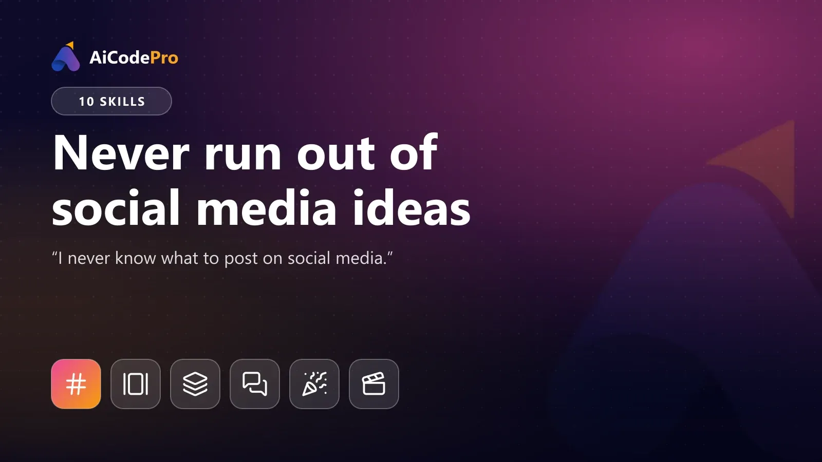 Never run out of social media ideas
