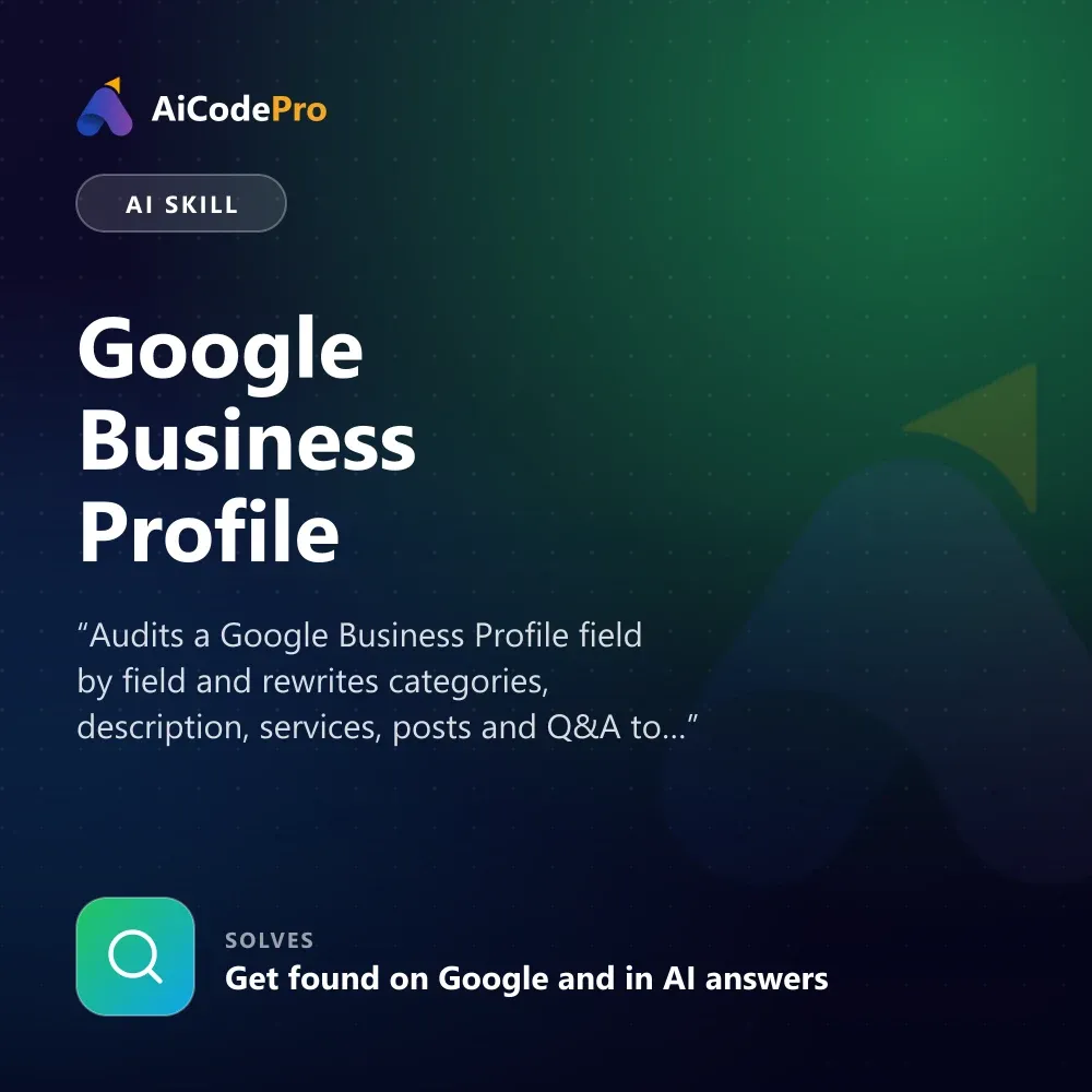 Google Business Profile Optimizer Skill