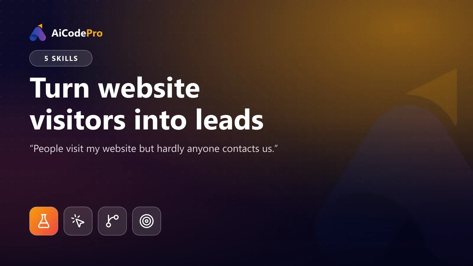 Turn website visitors into leads