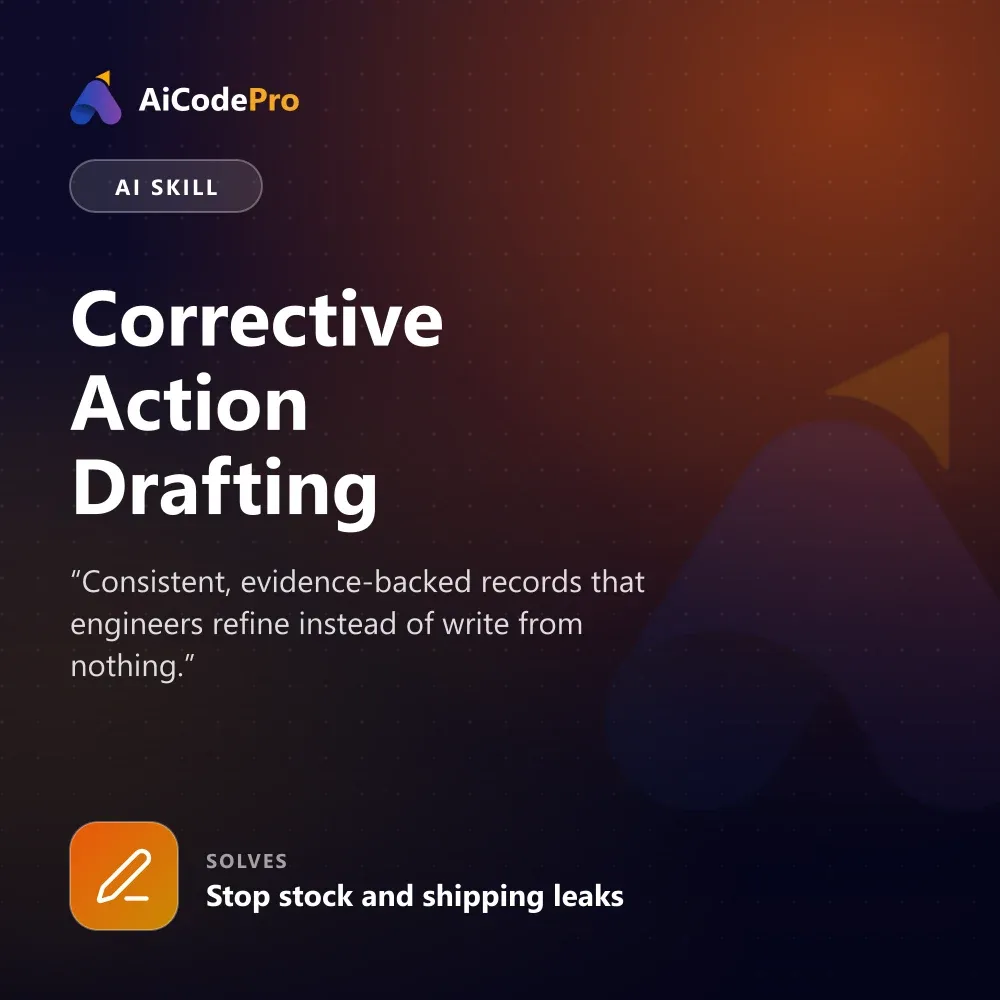 Corrective Action Drafting Skill