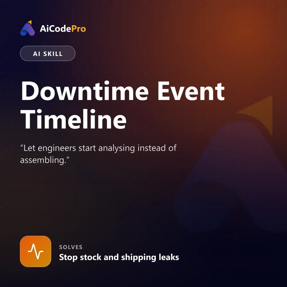 Downtime Event Timeline Skill